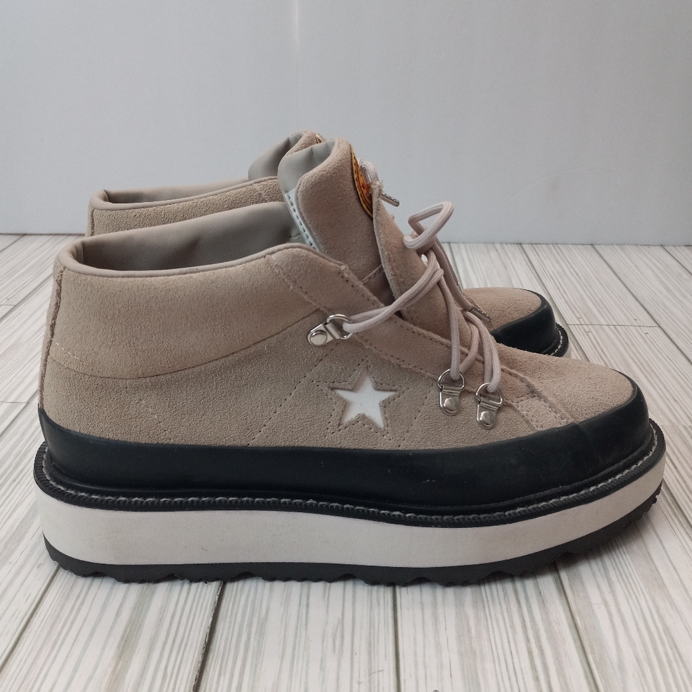 NEW Converse One Star Mountain Club Suede Leather Platform Boots - Picture 7 of 13